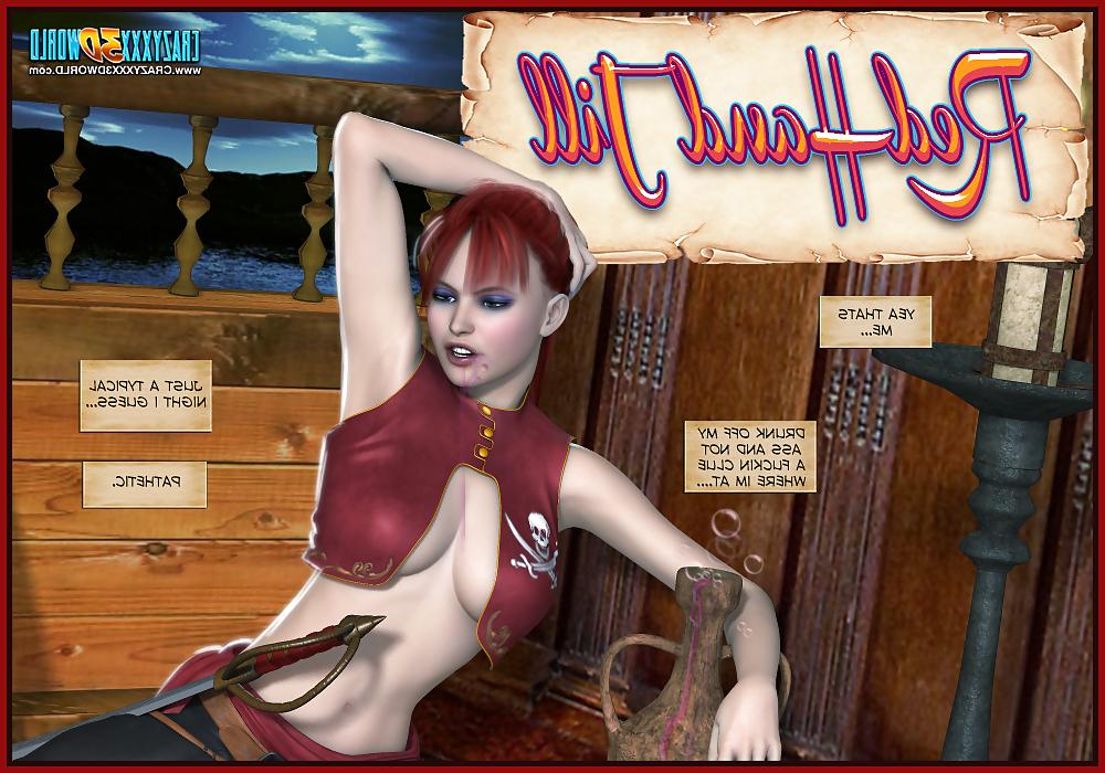 25P 3D Comic: Red Hand Jill 1