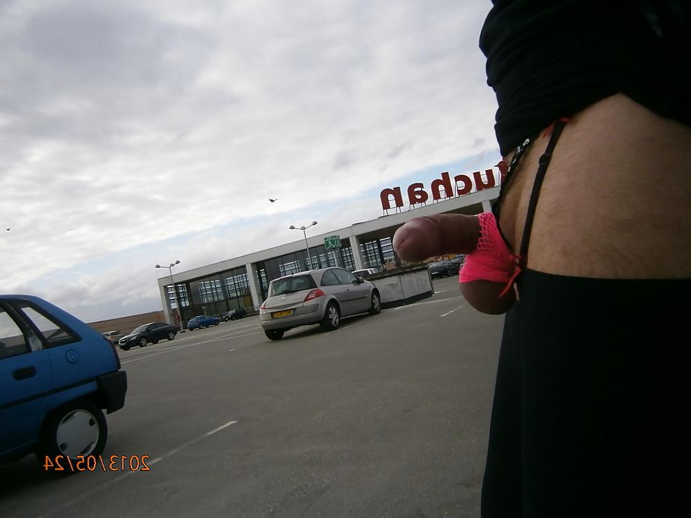 9P Public masturbation sex outdoor flashdick cock