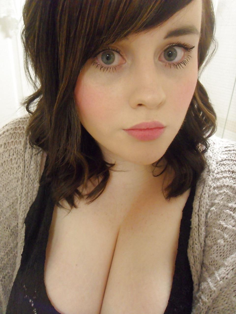 25P Big-eyed chubby beauty shows off her amazing tits Part 2