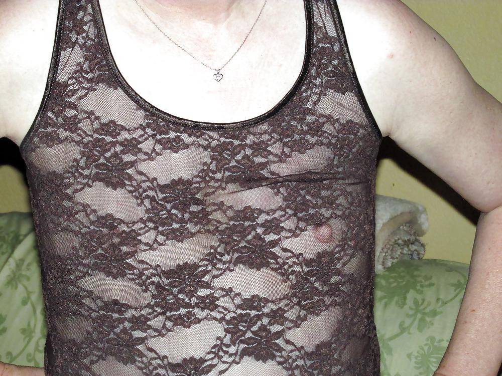 8P Wife sheer blouse and downblouse