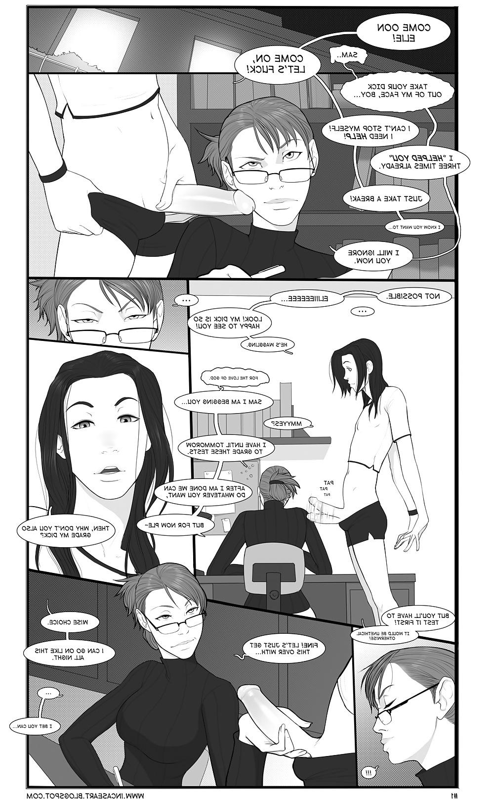 9P Futa on male comic