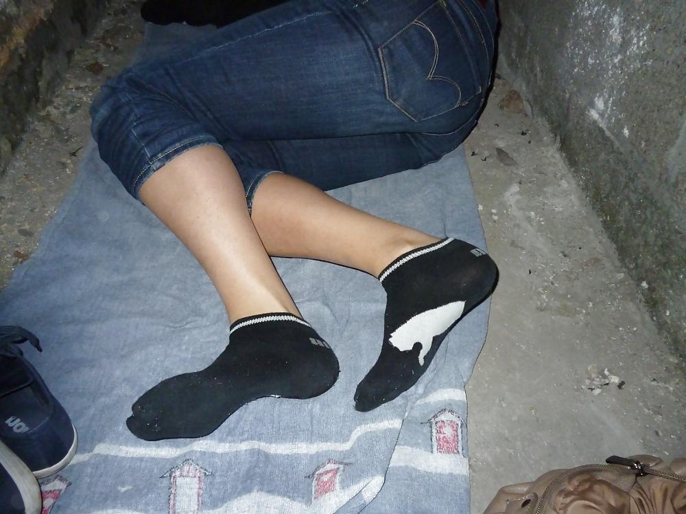25P Socks Sneakers foot fetish