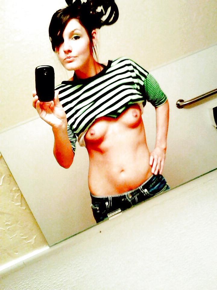 10P Girl Self Shot Tattoo