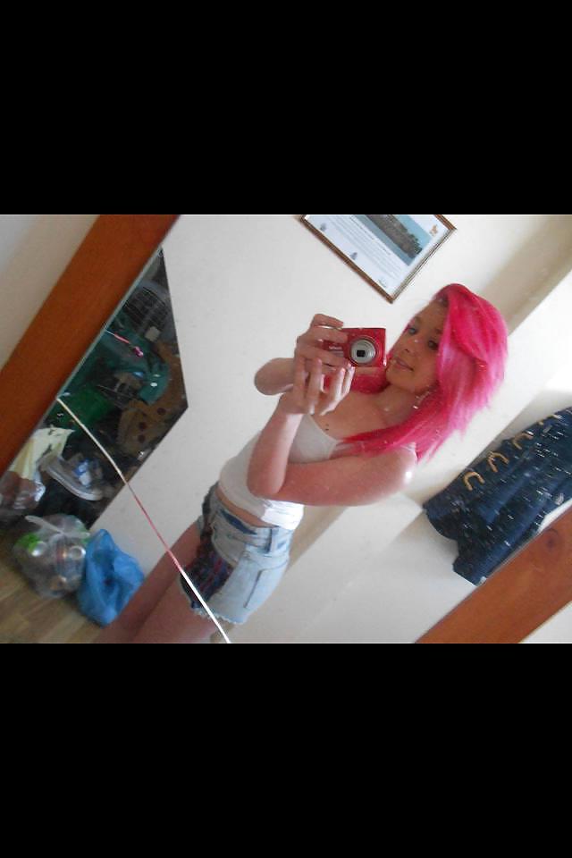 25P Nice skinny blonde facebook slut self shot