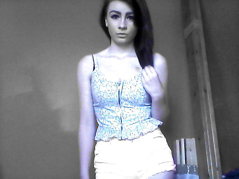 25P Nice skinny blonde facebook slut self shot