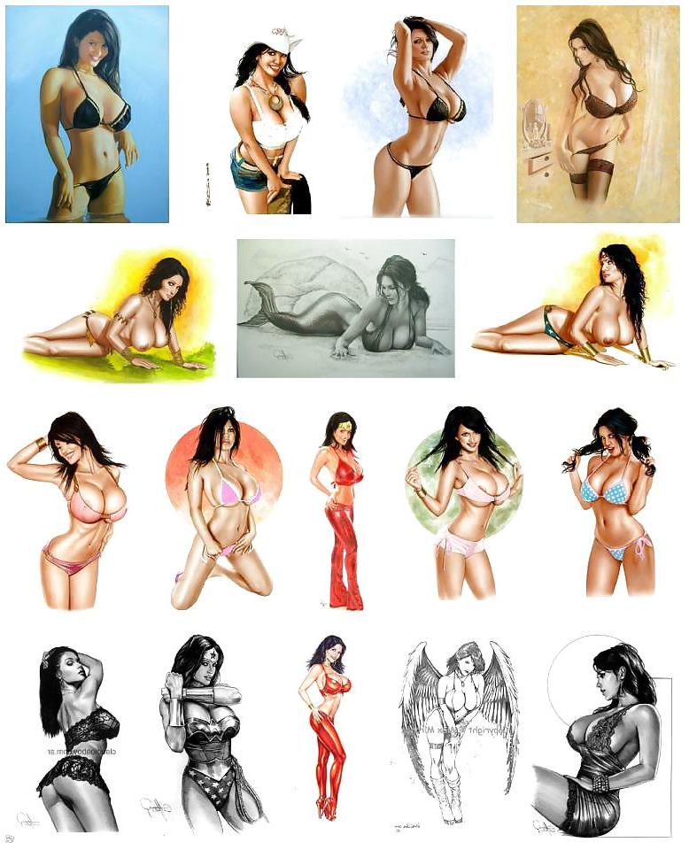 25P Drawn boobs