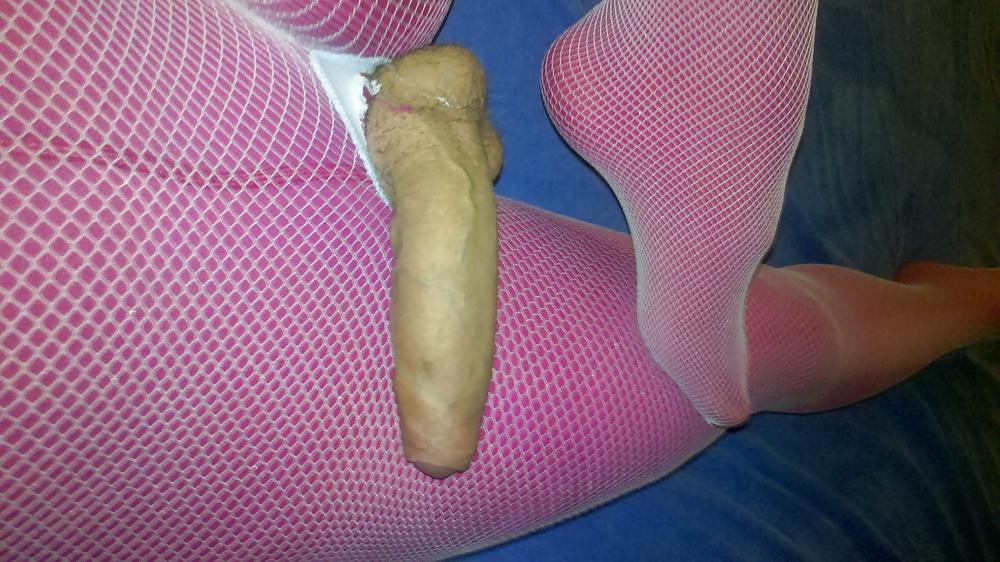 22P Sega doppio collant  strato - pink and fishnet pantihose