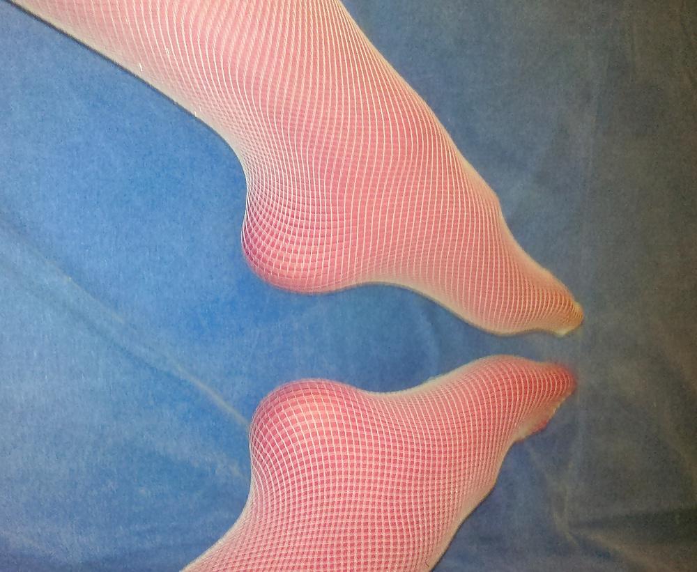 22P Sega doppio collant  strato - pink and fishnet pantihose