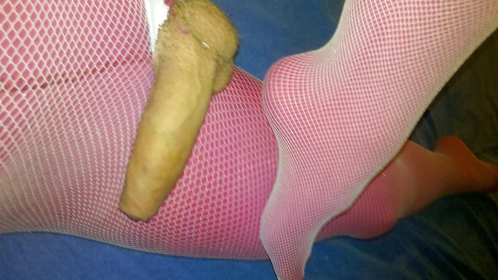 22P Sega doppio collant  strato - pink and fishnet pantihose