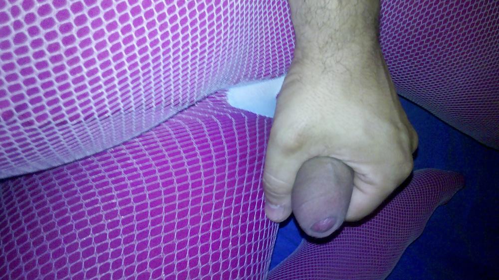 22P Sega doppio collant  strato - pink and fishnet pantihose