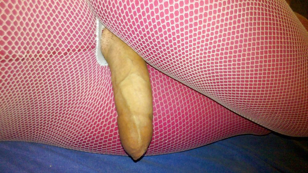 22P Sega doppio collant  strato - pink and fishnet pantihose