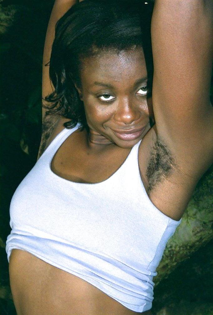 25P Latrese, black beauty with hairy armpits and pussy