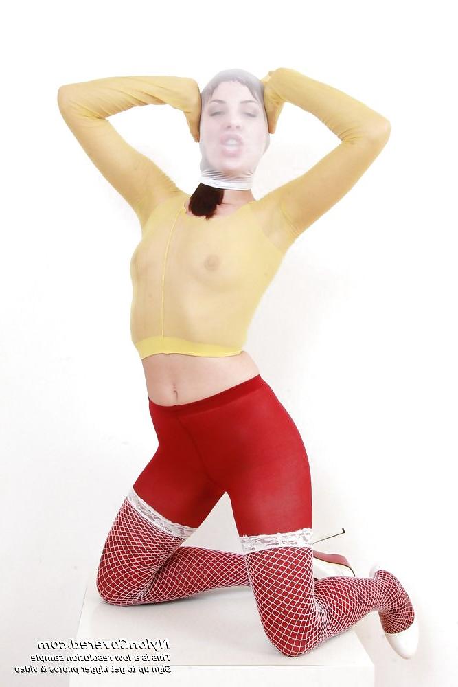 12P Leony Aprill loves nylons on her body