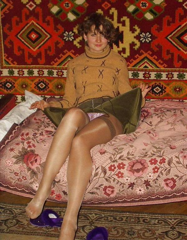 25P Russian homemade pantyhose and stockings 01
