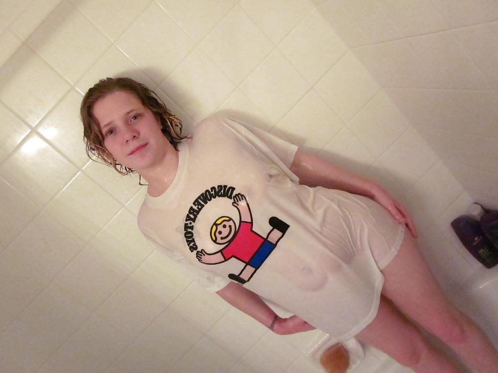 20P Baby's wet t-shirt contest in the shower pt. 2