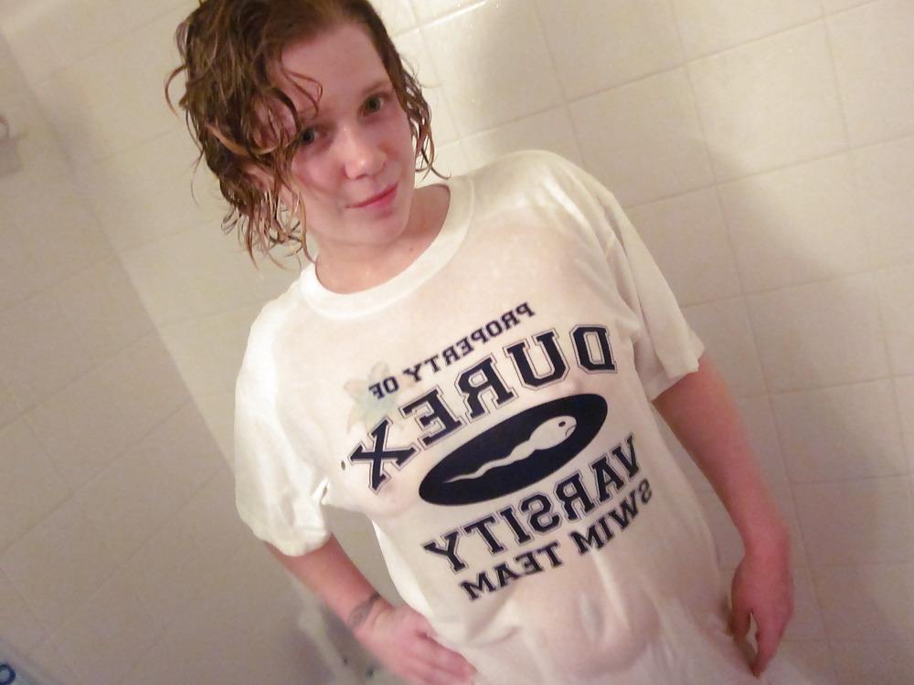20P Baby's wet t-shirt contest in the shower pt. 2