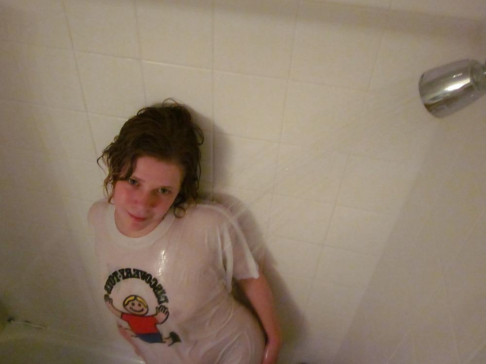 20P Baby's wet t-shirt contest in the shower pt. 2