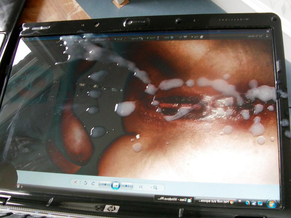 21P Milfjess gets Tossertim's spunkload on her cunt