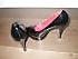 4P My Aunt Gudrun her sexy Black and Pink High-Heels Size 38