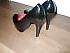 4P My Aunt Gudrun her sexy Black and Pink High-Heels Size 38
