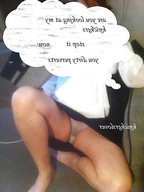 5P Upskirt see through knickers