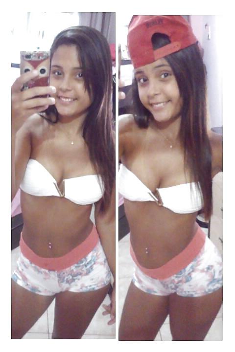 9P Cute girls beach