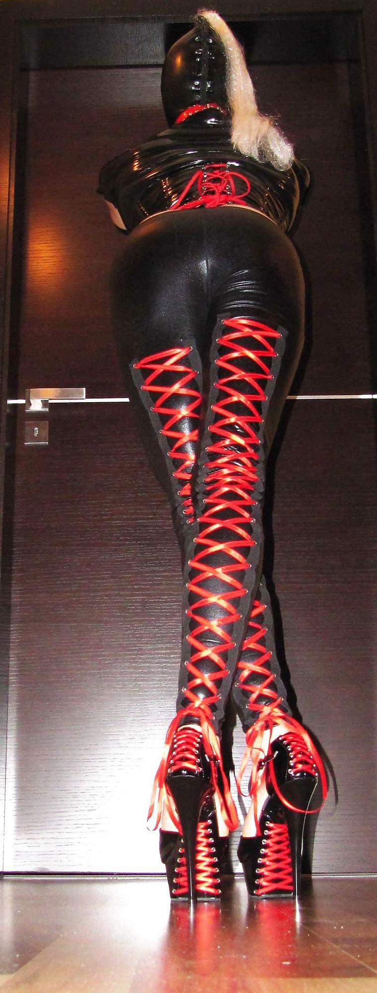 16P Sexy Teen in Leggings Corset and High Heels