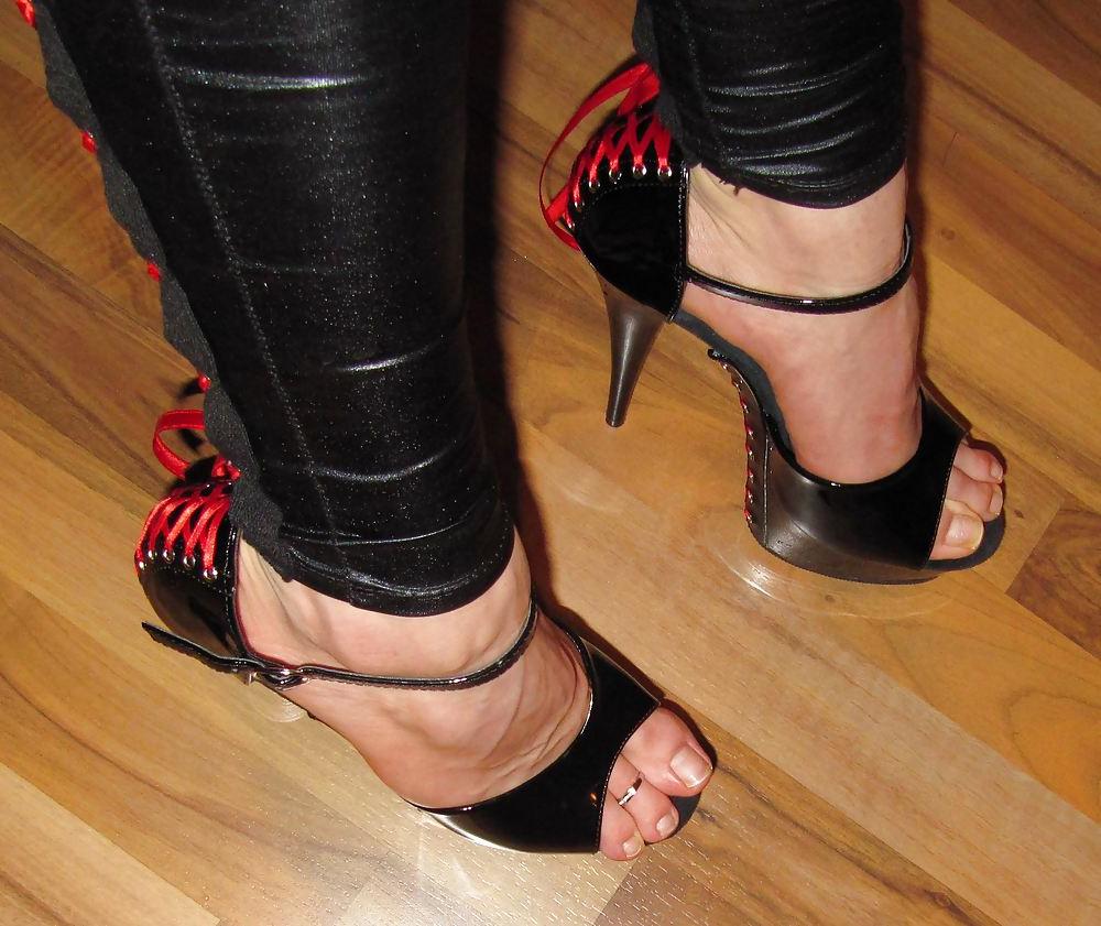 16P Sexy Teen in Leggings Corset and High Heels