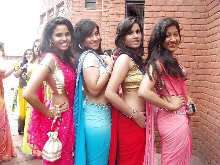 25P Desi galz in saree