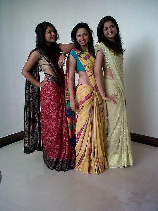25P Desi galz in saree