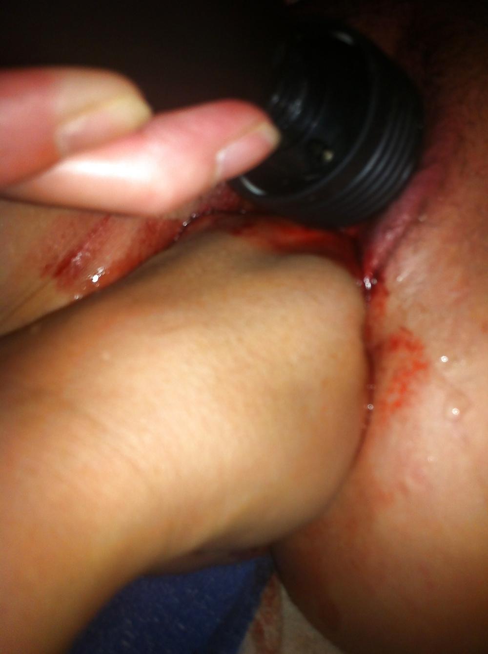 8P Fisting my wife on periods
