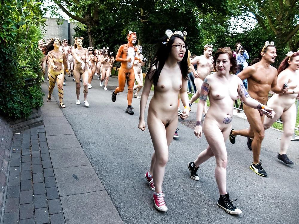 13P Naked run as protest 