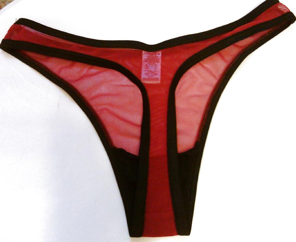 8P My cock wearing sister-in-law's see-thru sheer thong panties