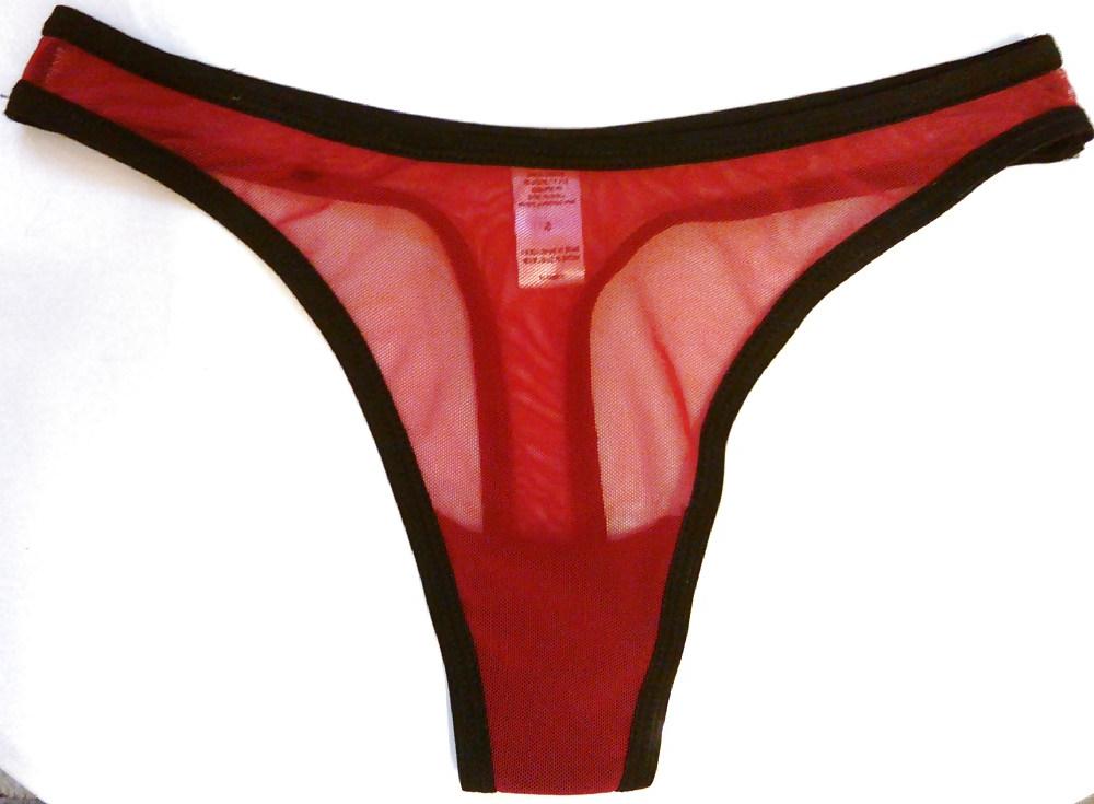 8P My cock wearing sister-in-law's see-thru sheer thong panties