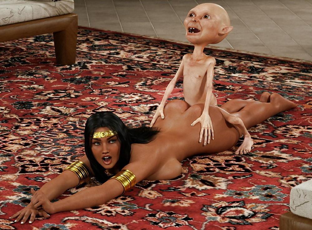 25P 3D monster porn - lil monster big dick fucks brown beauty 