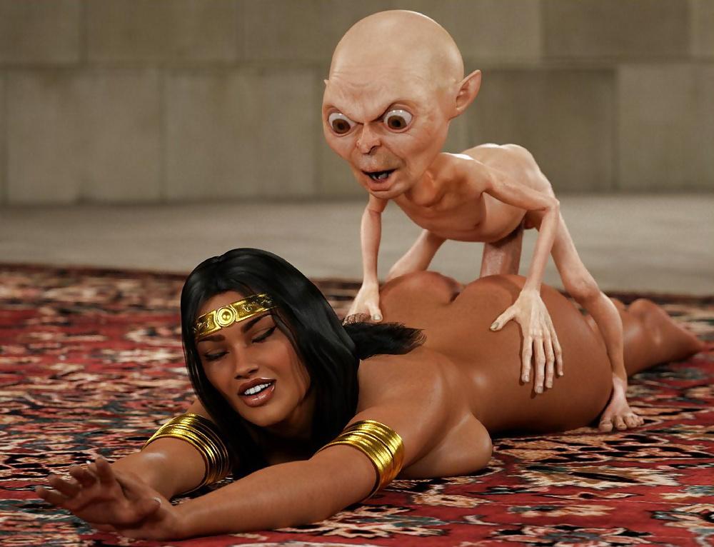 25P 3D monster porn - lil monster big dick fucks brown beauty 