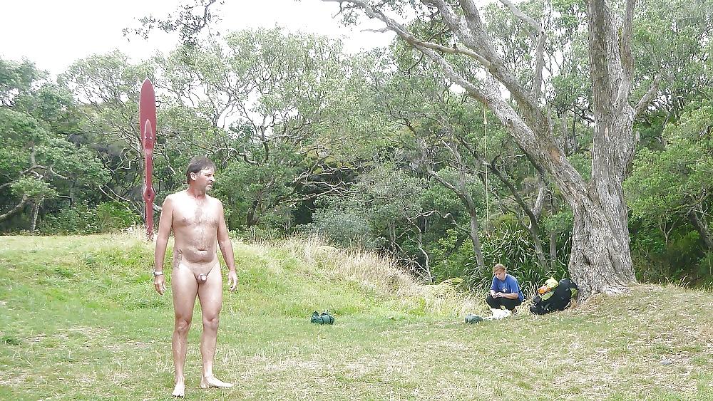 8P I'm naked at the beach again.