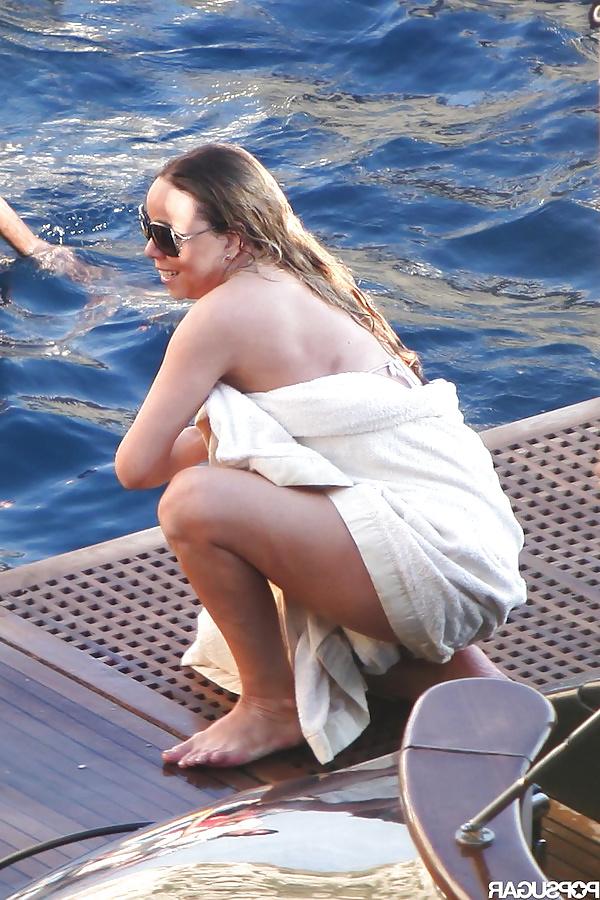 25P Mariah Carey exclusive upskirt  & see through & THONGS 2014