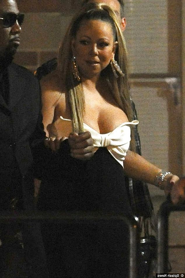 25P Mariah Carey exclusive upskirt  & see through & THONGS 2014