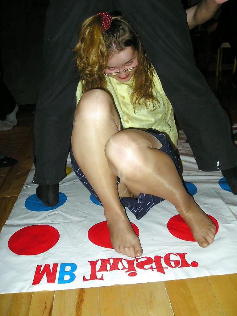 25P Playing Twister, Upskirt, Nude and Downblouse 2