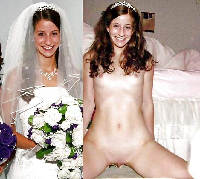 25P Brides and bridesmaids, before and after amateurs.