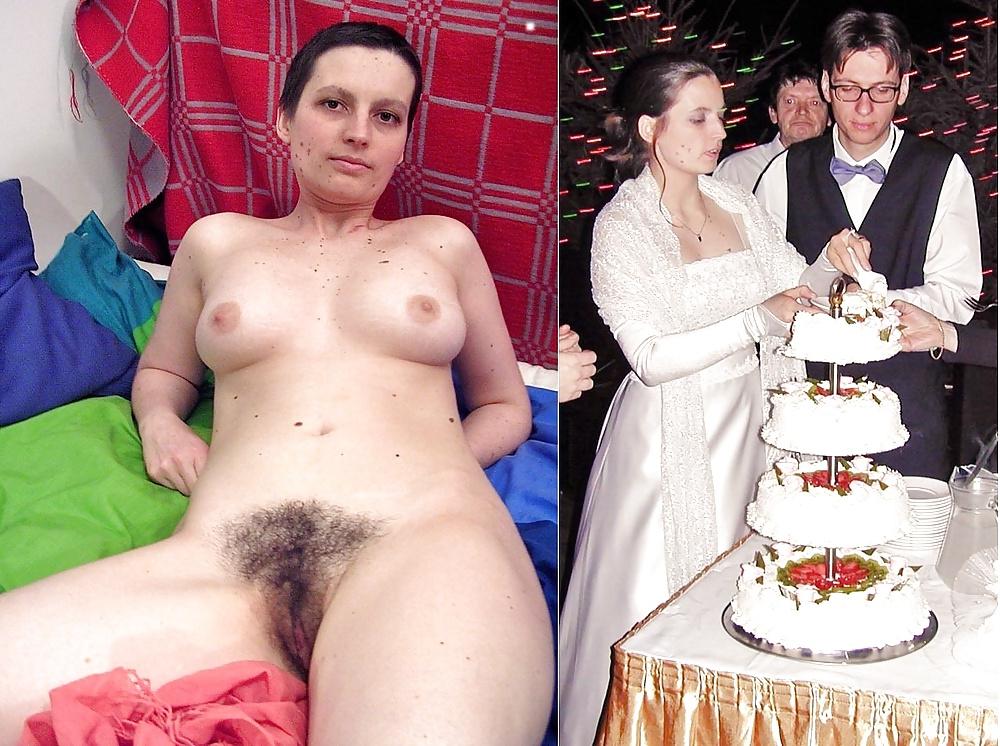 25P Brides and bridesmaids, before and after amateurs.