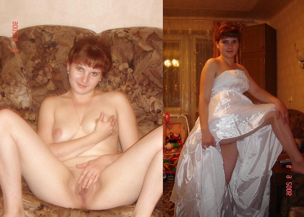 25P Brides and bridesmaids, before and after amateurs.