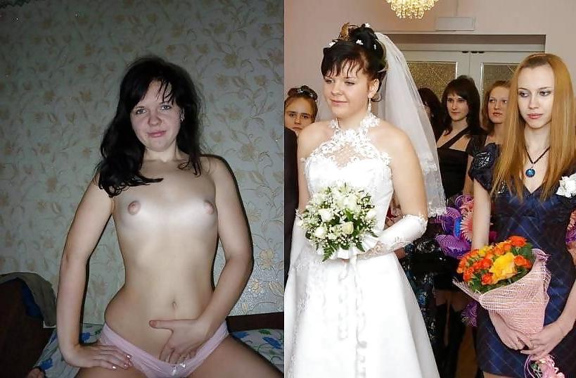 25P Brides and bridesmaids, before and after amateurs.