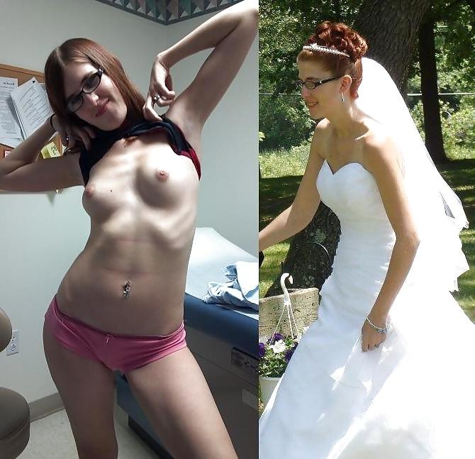 25P Brides and bridesmaids, before and after amateurs.