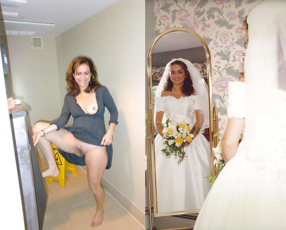25P Brides and bridesmaids, before and after amateurs.
