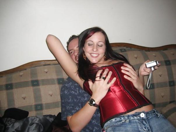 25P Sexy downblouse teen HUGE slut Tina, great tits! 