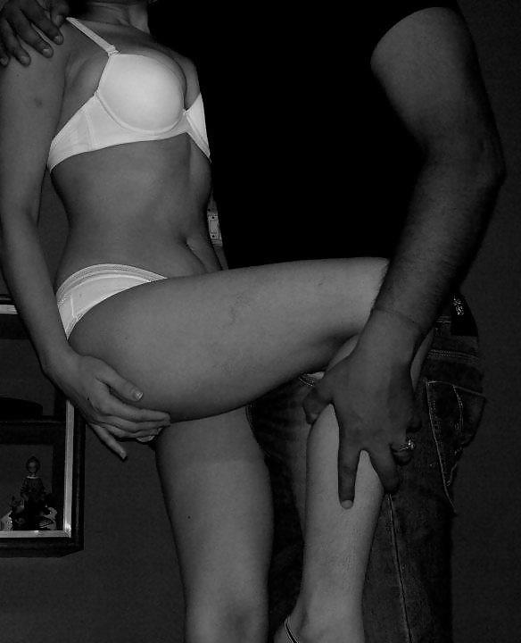 8P Black and White Desi action