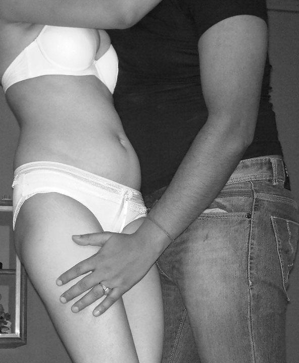 8P Black and White Desi action