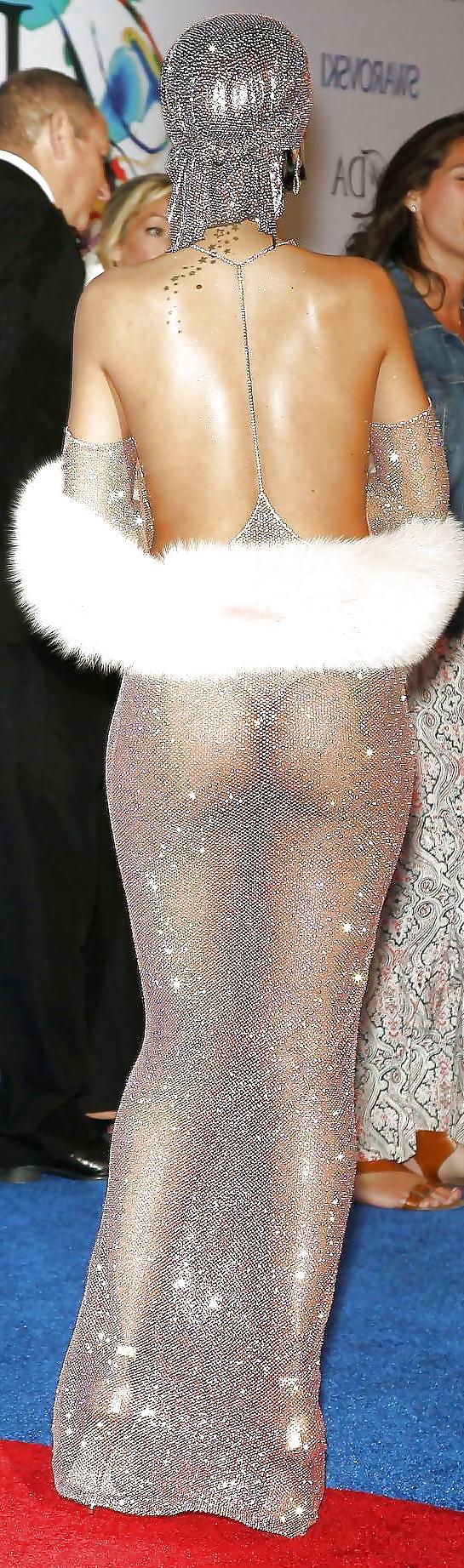 7P Rihanna See-Through dress 